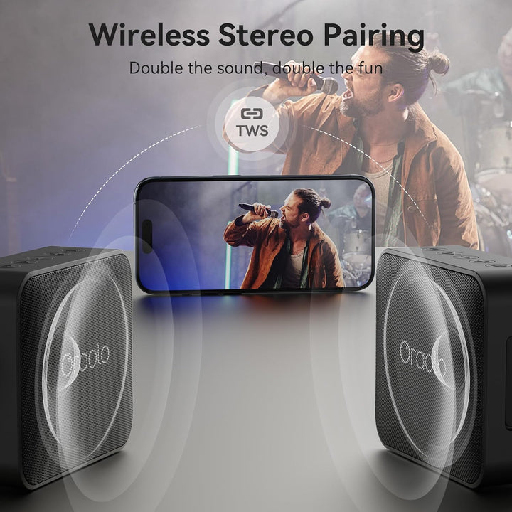 Oraolo Altavoz Bluetooth, IPX7 Portátil Impermeable con Sonido Esté...