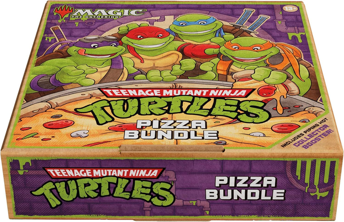 Magic: The Gathering | Tortugas Ninja Mutantes Adolescentes - Paquete de Pizza | Juego de Cartas Coleccionables y de Juego