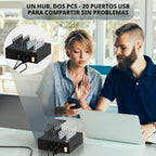 I-Tikol, 213P, hub USB 3.0 de 20 puertos, adaptador 5V/22A