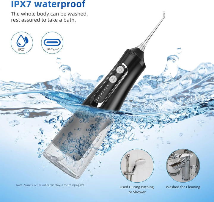 R REVA Irrigador dental inalámbrico para dientes, encías y aparatos...
