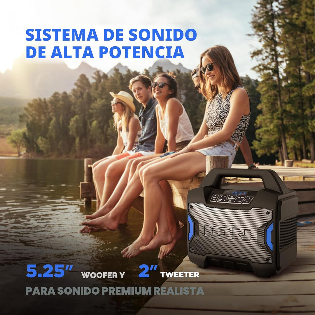 ION Tailgater Boom - Altavoz Bluetooth portátil para exteriores con...