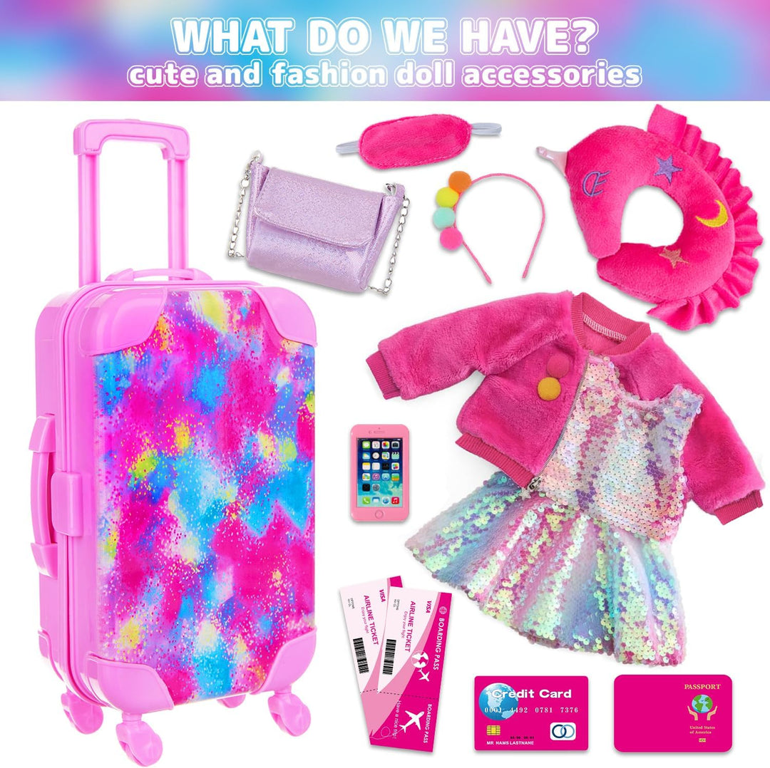 K.T. Fancy Ropa y accesorios de muñeca americana de 18 pulgadas, ju...
