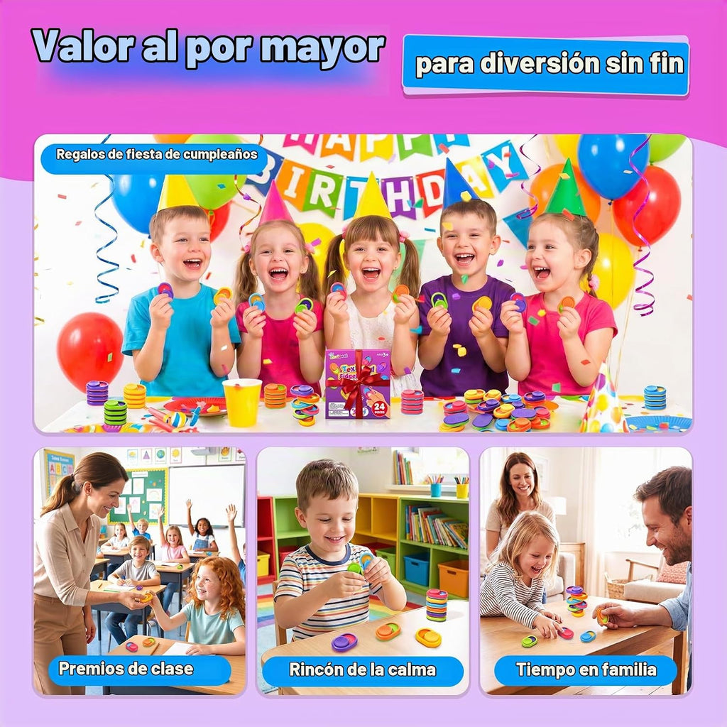 Juguetes magnéticos para ansiedad a granel: 24 piezas de juguete sensorial