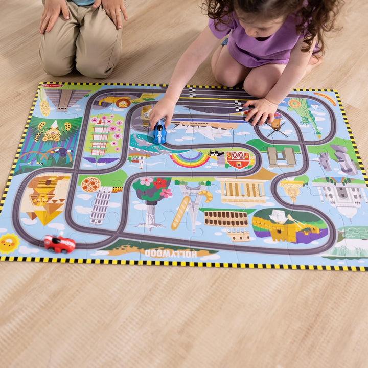 Melissa Doug Race Around The World Tracks - Rompecabezas