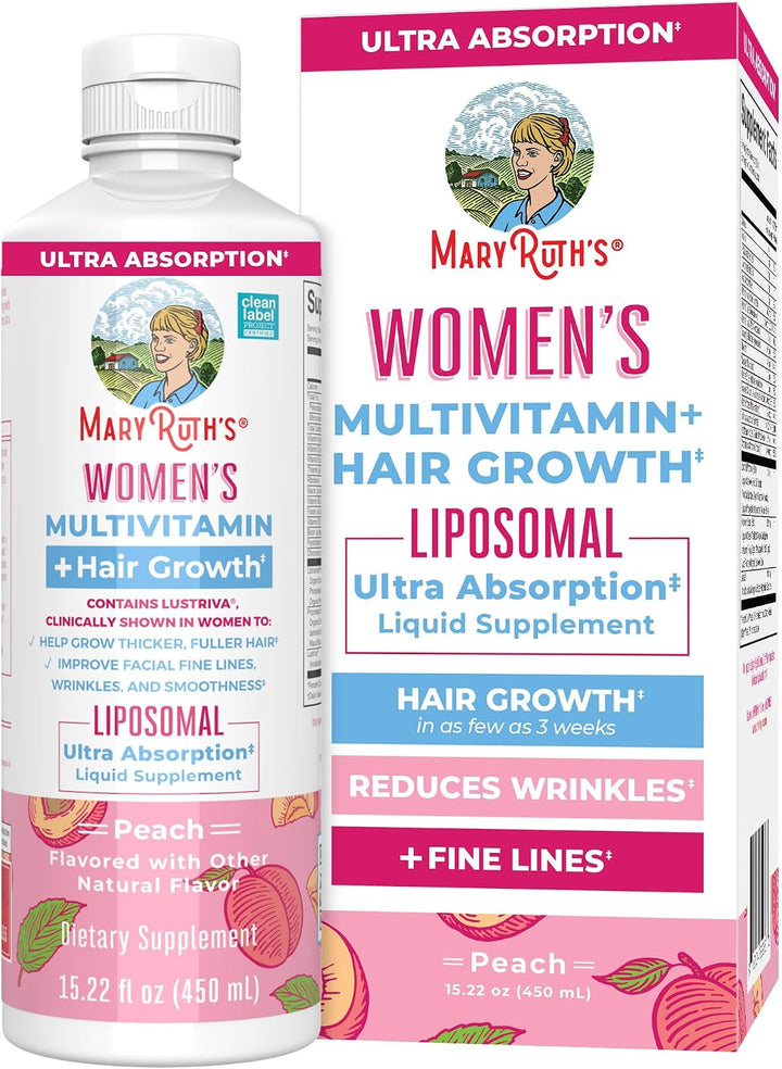 MaryRuth Organics Multivitamínico para mujer + liposomal para el cr...
