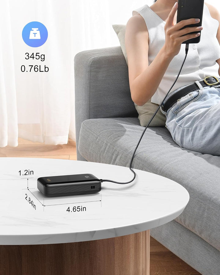 Cargador portátil de 20000 mAh, banco de energía de 22.5 W, carga r...