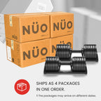 Nuobell S 5100 - Mancuernas ajustables, 5-100 libras, juego de 2 pesas