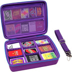 XANAD Estuche para Juego de Cartas Cabe 3000+ Cartas, Se Adapta para Cartas Deportivas de Béisbol/UNO/Cartas de Juego Contra la Humanidad y Todas las Otras Expansiones de Juegos de Cartas (Morado)
