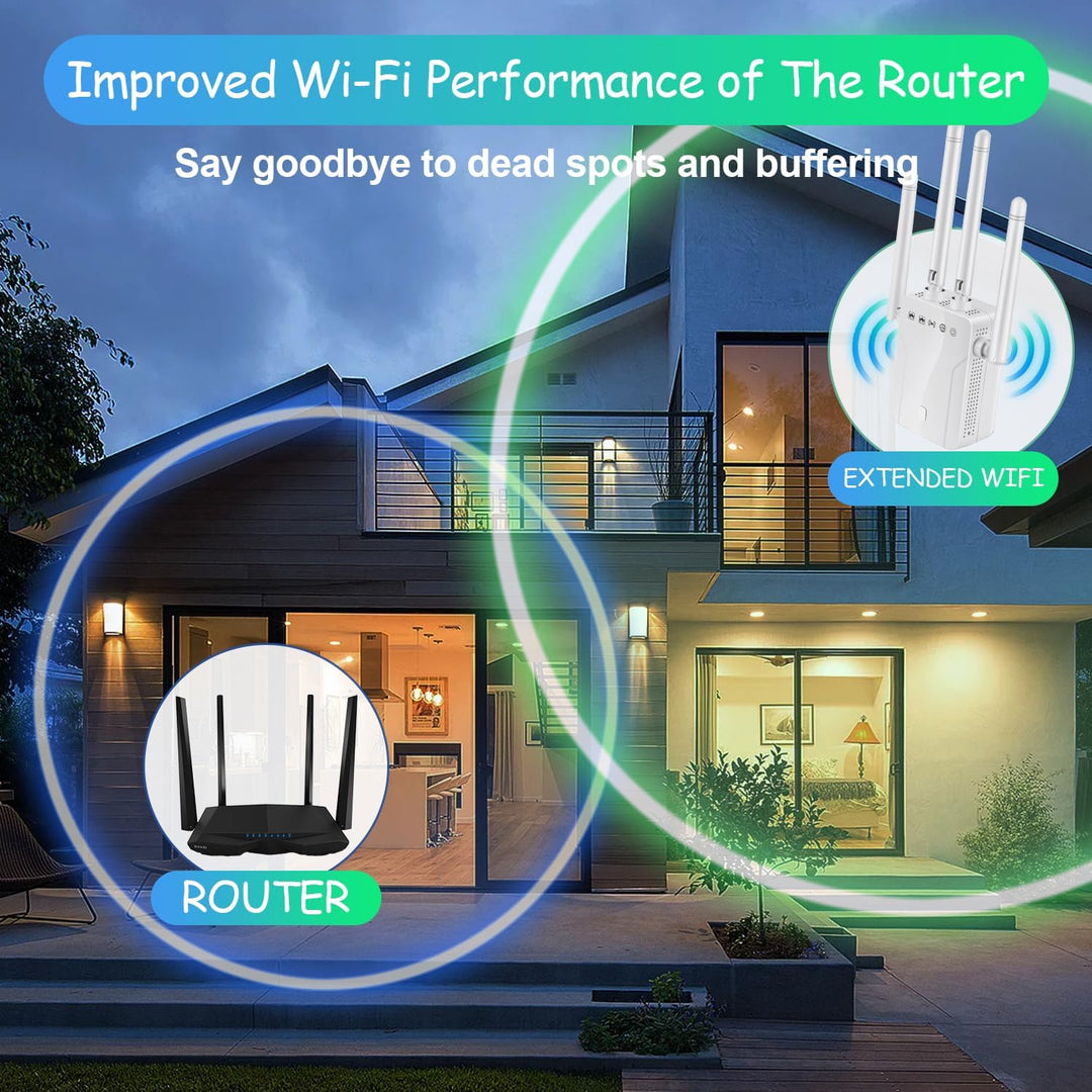 Extensor WiFi señal Bter para Homnternpeater Lonangvers