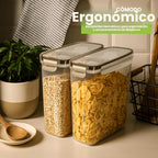 Utopia Kitchen - Juego de 4 recipientes para cereales con tapas, 4 unidades