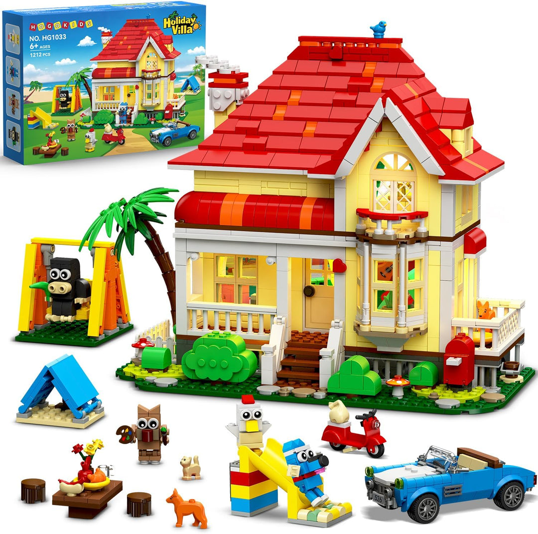 HOGOKIDS Juego de construcción de casa para niñas con