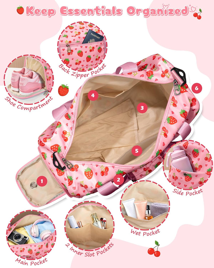 Elilier Regalos para niñas, bolsa de lona inicial para niños, linda...