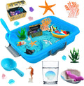 Ocean Sensory Bin con Sensory Sand, Ocean Toys para Kids