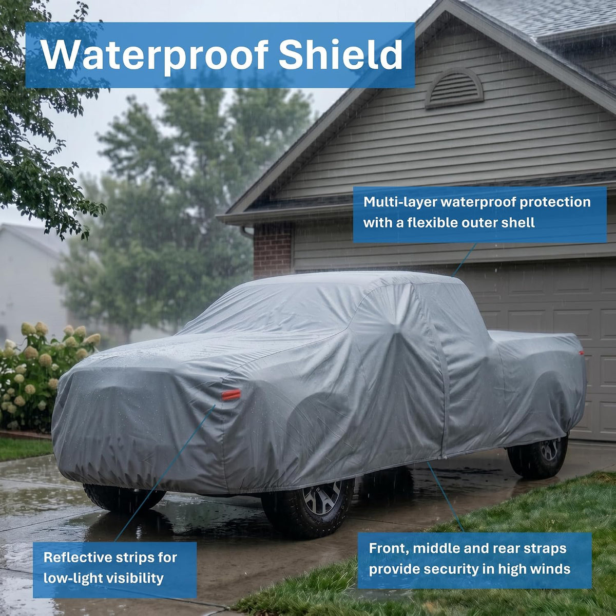 EzyShade - Funda impermeable para camión para todo tipo de clima. Consulta