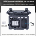 Lykus Titan N200 - Carcasa rígida impermeable para DJI Neo 2 y controlador