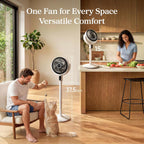 LEVOIT Ventilador de pie para dormitorio, ventilador de pedestal si...