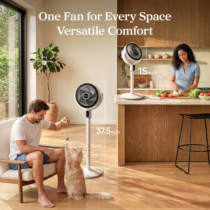 LEVOIT Ventilador de pie para dormitorio, ventilador de pedestal si...