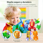 5-en-1 Dino Robot, STEM Building Toy con Triceratops para Kids 6+