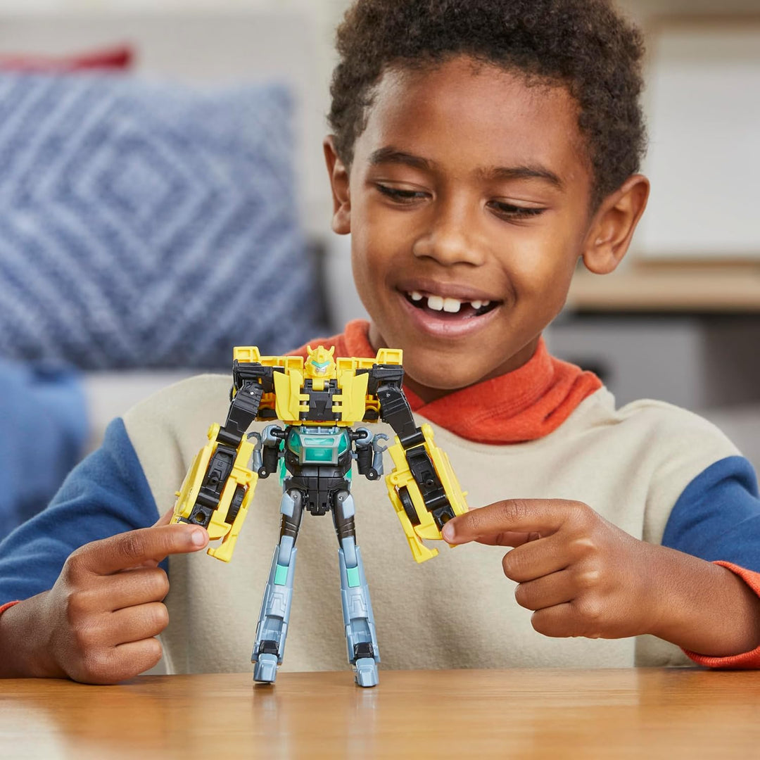 Transformers EarthSpark Cyber-Combiner Bumblebee and Malto Robot Fi...