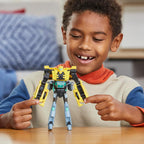 Transformers EarthSpark Cyber-Combiner Bumblebee and Malto Robot Figuras de acción, Moderno