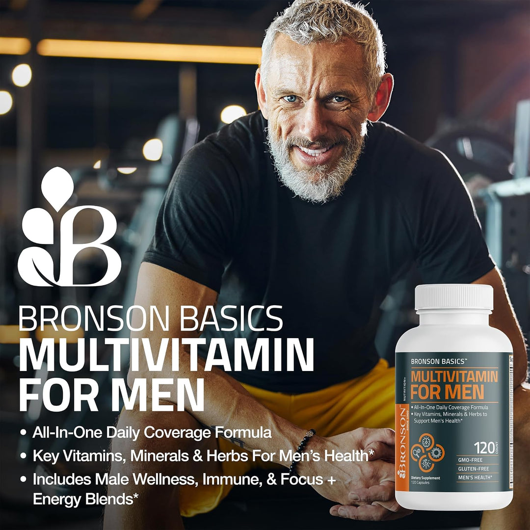 Bronson Multivitamínico para hombres, fórmula de cobertura diaria t...