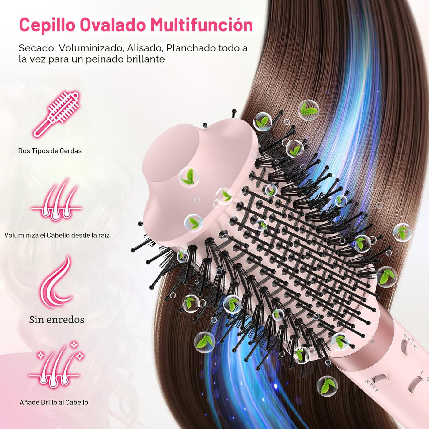MESCOMB Envoltura de aire caliente de doble voltaje, cepillo de sec...