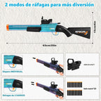 Rifle de francotirador de juguete de doble barril, pistola de juguete de espuma suave para niños de 8 a 12 años, jóvenes, adolescentes, niños, niñas, adultos, pistolas de dardos geniales para cumpleaños, Halloween, Navidad, juego de disparos al aire libre