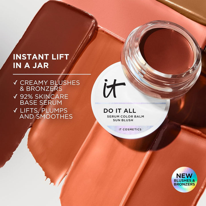 IT Cosmetics Bálsamo de Coloración con Suero, Crema Solar, Rubor y...