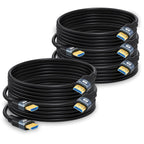 Cable HDMI 2.1 RyzzRooa 8K de 10 pies, paquete de 5, ultra alta velocidad