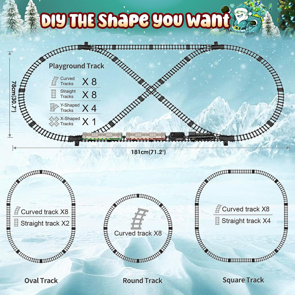 Hot Bee Train Set, juguetes de tren a control remoto con autos y pistas