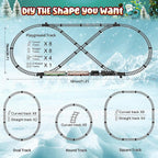 Hot Bee Train Set, juguetes de tren a control remoto con autos y pistas