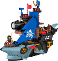 Fisher-Price Imaginext Shark Bite - Juego de barco pirata y bote de juguete