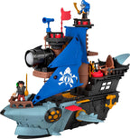 Fisher-Price Imaginext Shark Bite - Juego de barco pirata y bote de juguete