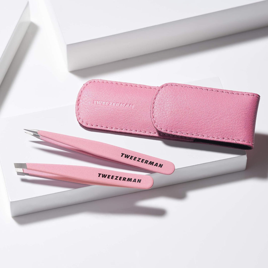 Tweezerman Exclusivo juego de pinzas pequeñas Tea Rose