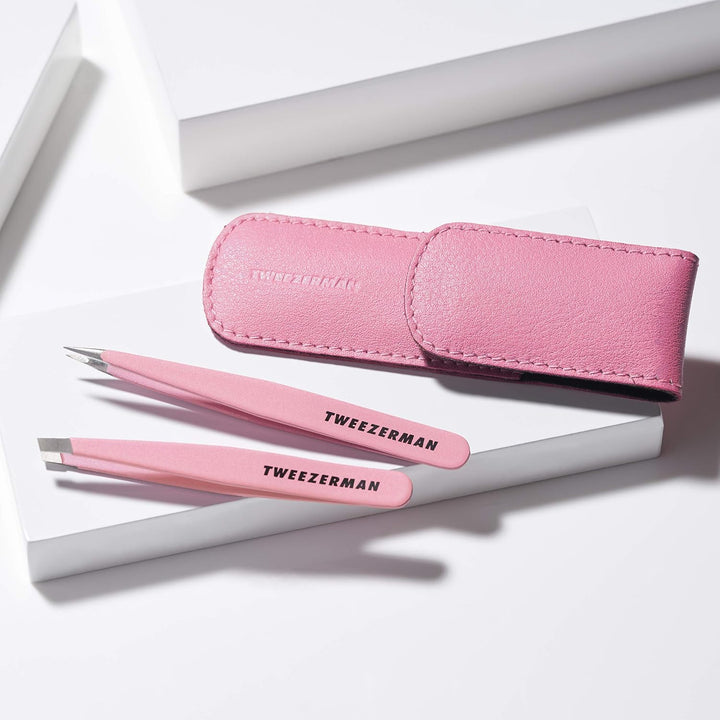 Tweezerman Exclusivo juego de pinzas pequeñas Tea Rose