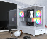 MONTECH XR-W, chasis para PC de torre media ATX para juegos, ventil...