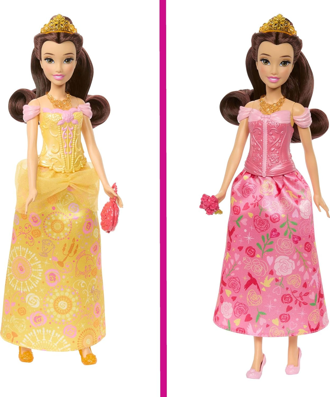 Mattel Disney Princess Toys muñeca Belle Fashion con 2