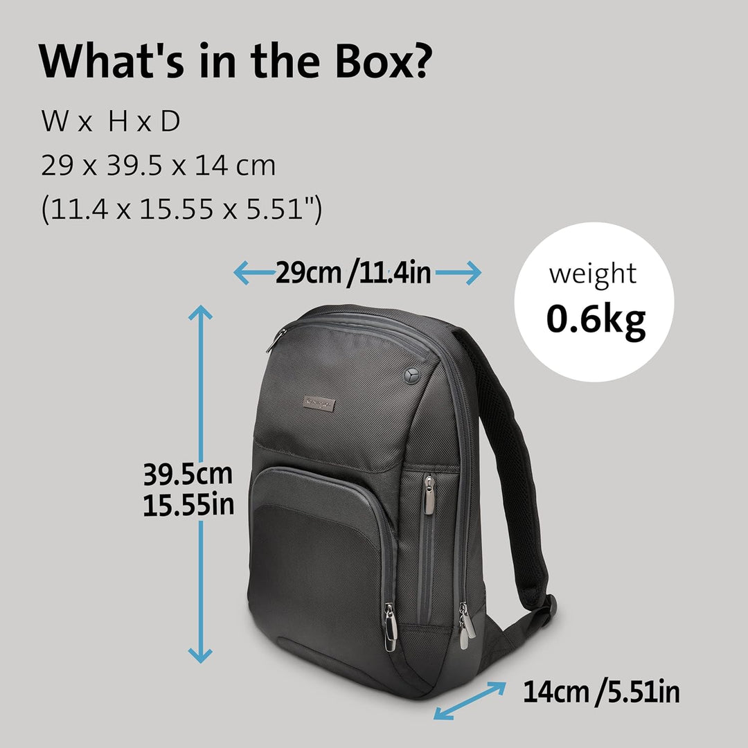 Mochila delgada Triple Trek de Kensington para MacBooks, Chromebook...