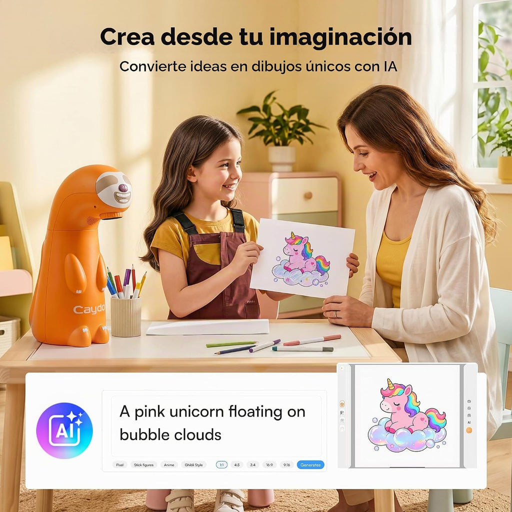 Caydo Proyector de dibujo T3 Joy AI, regalo de Navidad para niños a partir