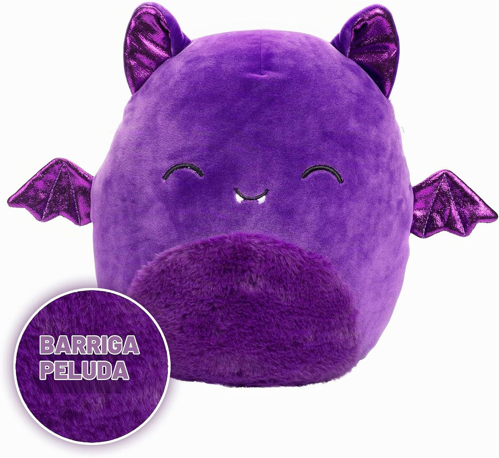 Squishmallows - Peluche de murciélago morado Blas de 10 pulgadas