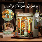 CUTEBEE Kit de rincón de libros - Kit de casa de muñecas en miniatura DIY para adultos y adolescentes, rompecabezas de madera 3D, estantería de casa pequeña Booknook, regalos para la familia (Florista