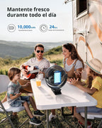 Koonie Ventilador con clip de 8 pulgadas, batería recargable de 100...