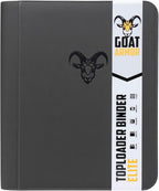 Goat Armor 9 Pocket Toploader Binder Hold 252 Trading Cards | Gris carbón