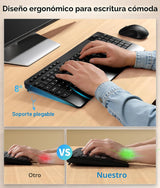 Combo silencioso de teclado y mouse inalámbricos: mouse silencioso...