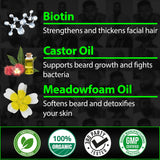 Sérum de Crecimiento de Barba GROW + Bálsamo de Barba 2X Biotina \u...