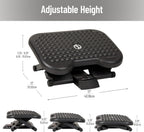 Lámpara Mind Reader Reposapiés, debajo del escritorio en el trabajo, ergonómico, altura ajustable, oficina, plástico, 17" de largo x 13" de ancho x 6.25" de alto, negro