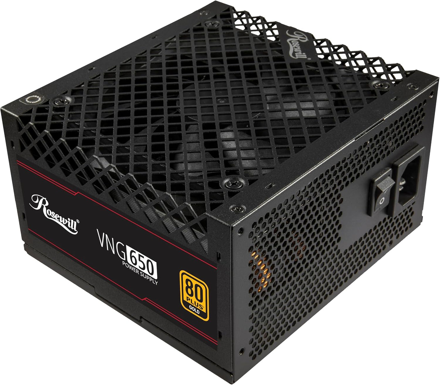 Rosewill VNG 650 W 80+ Certificado Gold, compatible con ATX 3.0 y 3...