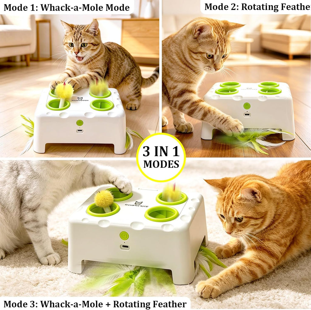 Juguetes automáticos interactivos para gatos, juguete mágico de