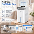 Afloia Humidificador evaporativo de 1.45 galones, humidificador sin niebla