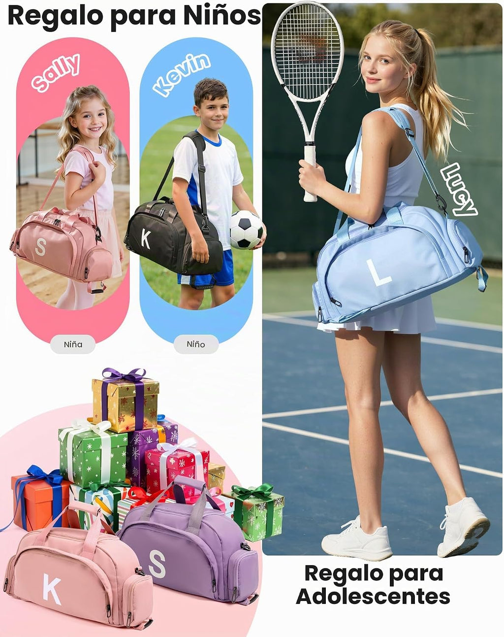 Regalo de cumpleaños para niñas adolescentes, bolsa de gimnasio